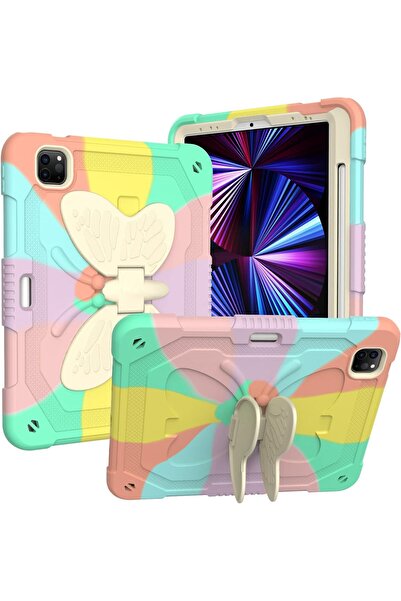 Other iPad Air 4/5 10.9 Protective Case - Army, Silicone, Stand and Belt Stra...