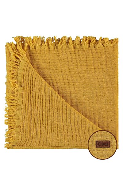 Civil Baby بطانية موسلين ملفوفة - لون الخردل القياسي