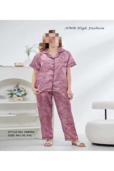 HMR بجامة نسائي ساتان