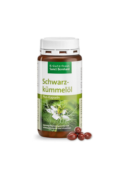Kräuterhaus Sanct Bernhard Black cumin oil capsules Sanct Bernhard 180 pcs