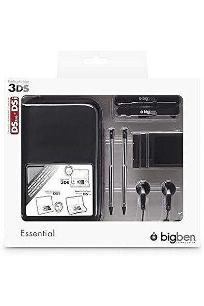 Bigben Essential Pack accessory set, for 3DS / DS Lite / DSi, Black