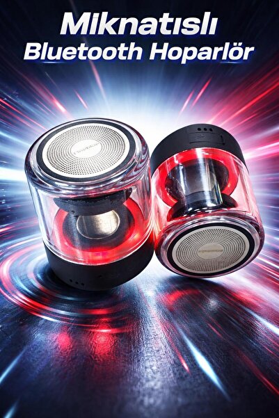 Fineblue Mıknatıslı RGB Bluetooth Speaker Ses Bombası Hoparlör