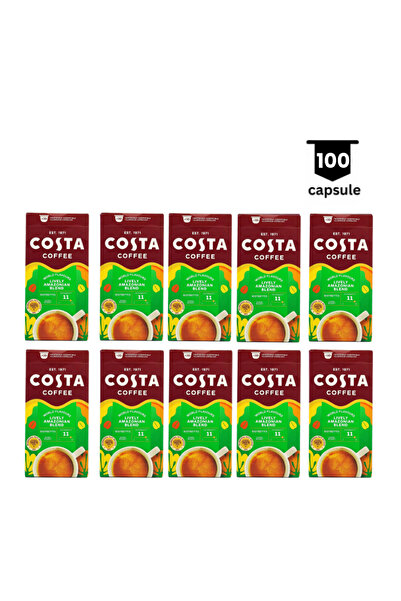 Costa Coffee Amestec Amazonian Viu – Compatibil Nespresso – 100 Capsule Aluminiu