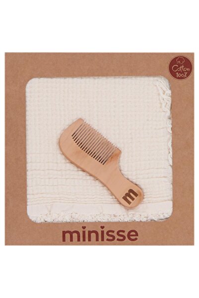 Civil Baby بطانية من الموسلين مكونة من 4 طبقات مع مشط - إكرو ستاندرد