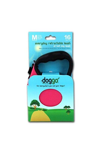 ALCOTT طوق دوجو اليومي القابل للسحب بطول 5 أمتار، لون وردي متوسط