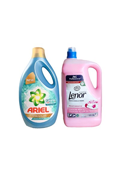 Ariel Pachet Promo Detergent Premium Original 5L + Balsam Lenor Floral, 5L