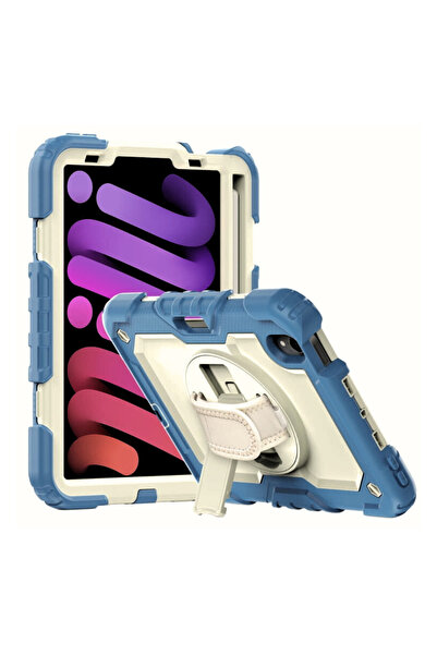 Other iPad Mini 6 8.3 2021 Case - Armored, Butterfly Stand, Stylus, Belt Stra...