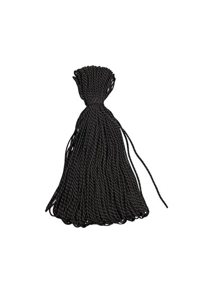 Merco Frânghie împletită, 7 fire, 4 mm x 100 m, polipropilenă, neagră
