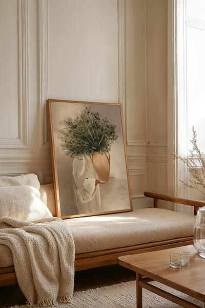 Dekorsiahome Tablou dintr-o singură bucată cu ramă din lemn TK3279