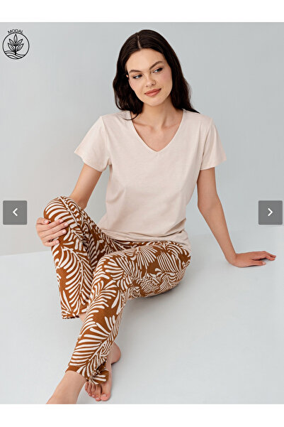 Arnetta Set de pijamale pentru femei, modal, (cu șosete cadou)