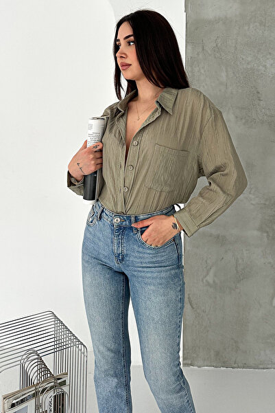 Noa&Noa قميص كبير الحجم بتفاصيل مزخرفة وتجعيدات - بريز