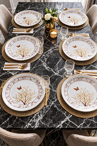 Hilamingo Home 6 Pieces Fall Series Cake Plate 14 cm