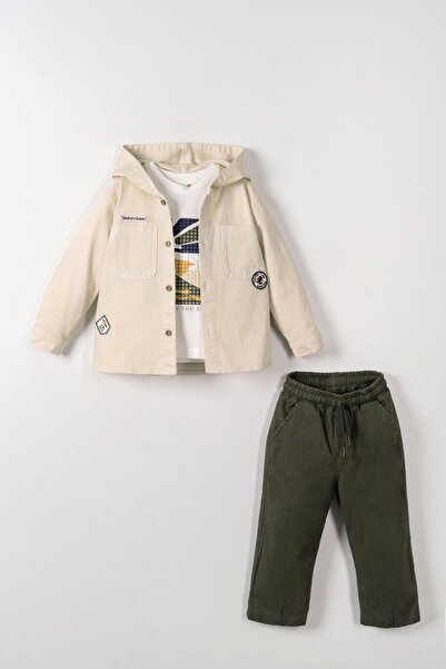 HAUSEkids 1-4 Years Noah Active Boys' 3-Piece Set-Latte