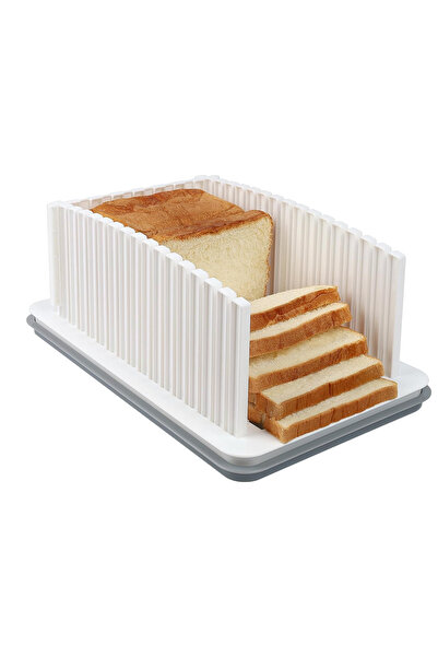 OEM Bread stand with tray and adjustable width slicing guide