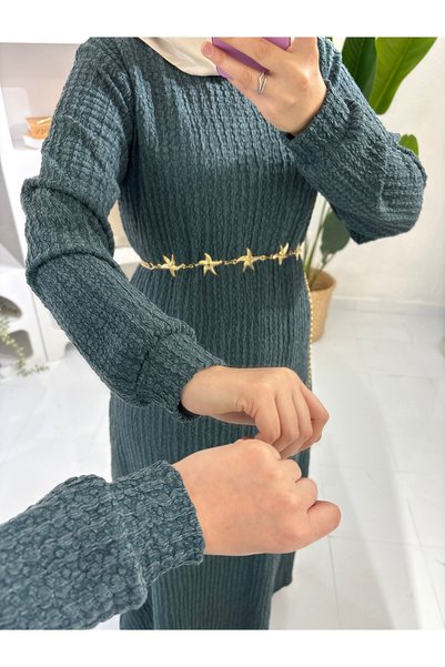 STİLSEN Star Belt Detail Boydan Dress