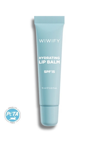 WIWIFY مرطب شفاه بعامل حماية من الشمس 15، شفاف ولامع للعناية بالشفاه ويحميها ...