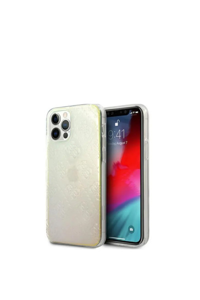 Guess Husa Originala Pentru iPhone 12 Pro Max Iridescent Hardcase 4G 3D Patte...