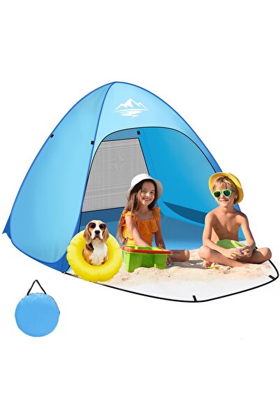 Other Cort de Plajă Pop Up - 3 Persoane, Protecție UV UPF 50+, Desfășurare Au...