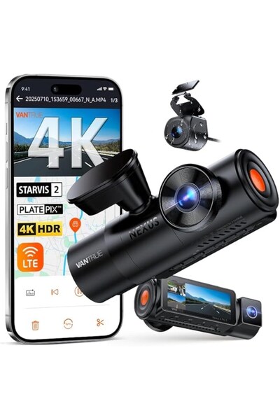 VANTRUE Cameră auto N4 Pro S 4K cu GPS pe 3 canale