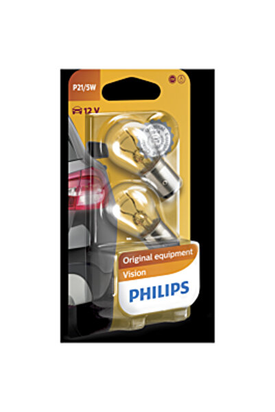 Philips Becuri auto P21/5W 12V x2