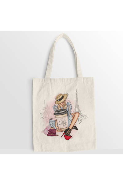 Kartier Canvas bag It's always coffee time