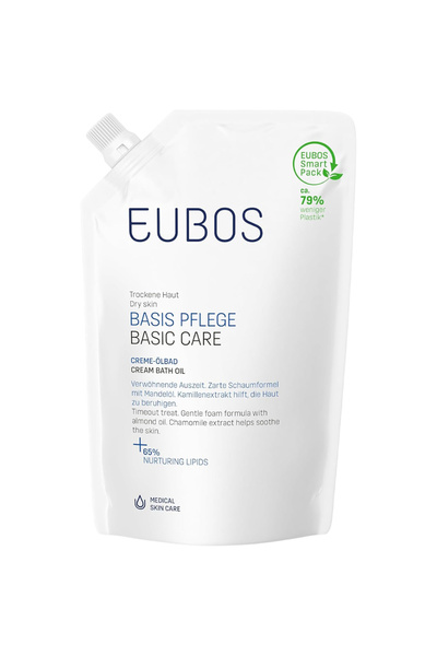 EUBOS Basic Care Cream Bath Oil Ulei de dus Refil 400 ml
