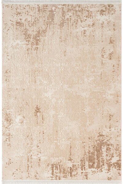 Karmen Halı Look Classıc LK006B Çerçeveli Bej Klasik Desen Akrilik Dokuma Tab...