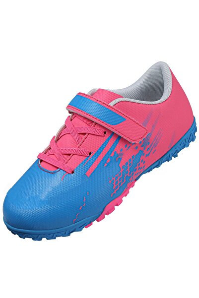 Other Kids Football Boots - Indoor and Artificial Turf, Non-Slip Sole - Pink/...