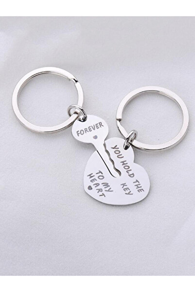 Take Two By Styli Forever Key to My Heart Couple Keychain