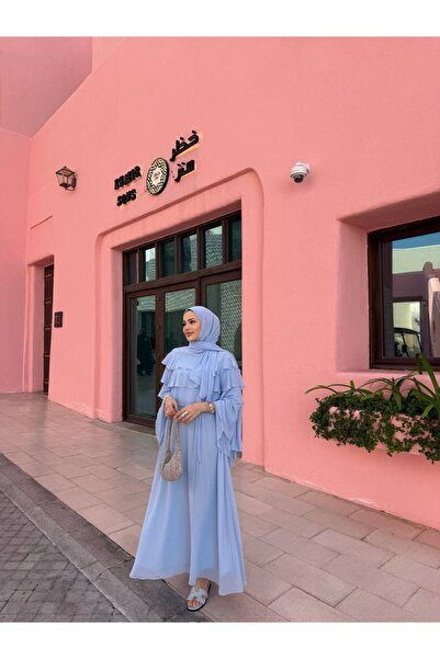 Aryen Robadan Ruffle Detailed Piping Belted Dress