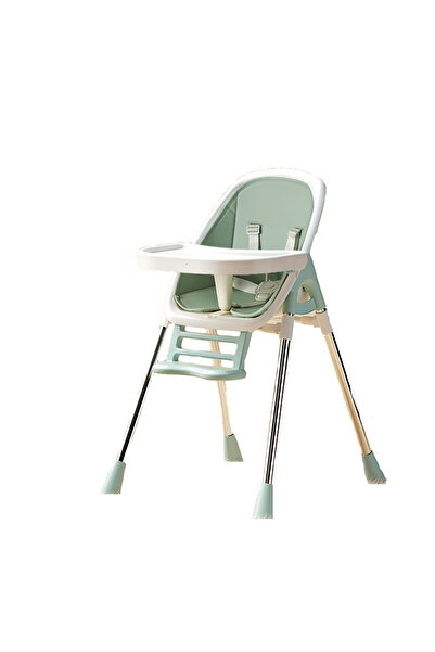 Little Mom Scaun de masa 2 in 1 Grass Green portabil cu husa detasabila, supo...