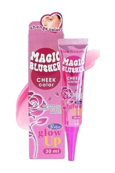 Kiss Beauty أحمر خدود ماجيك بلون الورد المتوهج - 30 مل