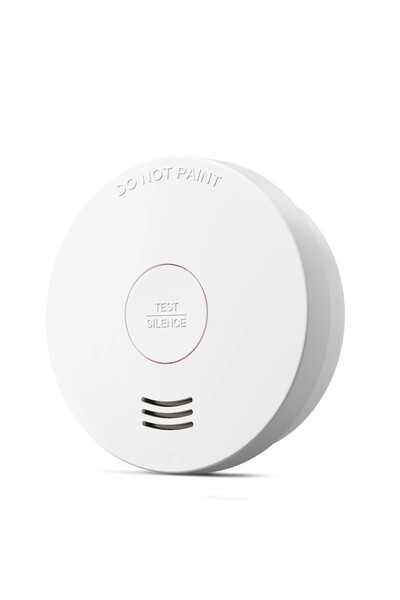 OEM Set 2 detectoare de fum, Putogesafe, senzor fotoelectric, alarma 85 dB