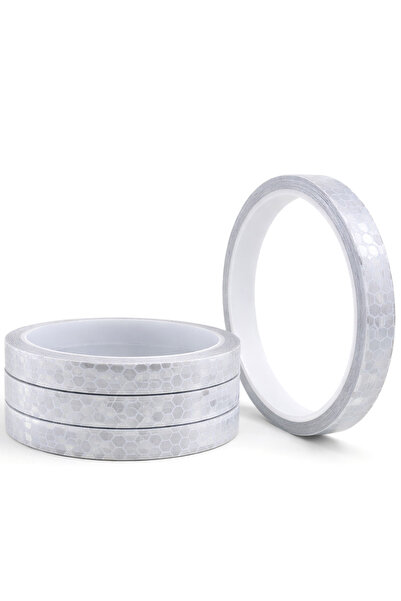 hapshoe 5 Metre Kendinden Yapışkanlı Beyaz Reflektör Güvenlik Bandı