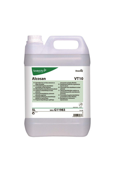 Diversey Alcosan VT10 dezinfectant suprafete industria alimentara, 5 litri