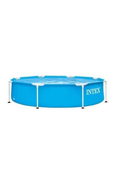 Generic INTEX Above Ground Round Shaped Metal Frame Pool Set Blue 51 x 244 x ...