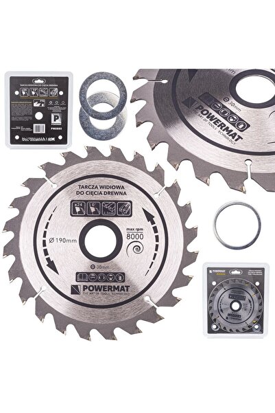Powermat Диск за циркуляр за дърво, 190 x 30, 24 зъба, vidia,