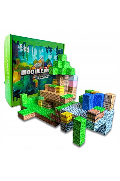 Other Set de blocuri magnetice educaționale Minecraft 216 bucăți + persoane