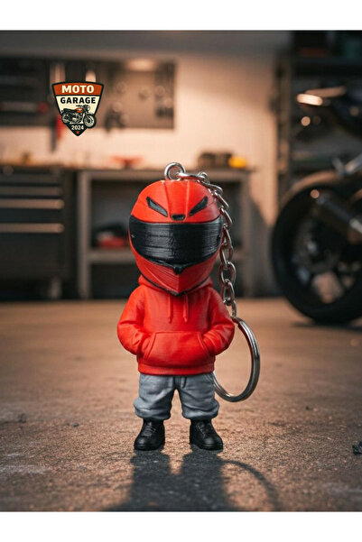 MotoGarage 3D Baskı Kırmızı Motosiklet Anahtarlık – Motor Aksesuar | Motor & ...