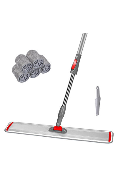Other Masthome Professional Flat Mop, Aluminum, Width 60 cm, Telescopic, 5 Mi...