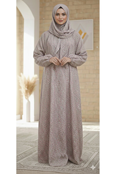 Maison Emarat Prayer Dress / Namazi / libs salah with attached matching Sheila