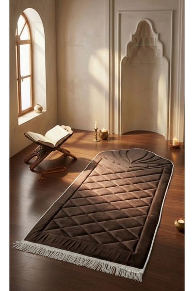 BUGİ HOME COLLECTİON سجادة صلاة سميكة كبيرة الحجم مبطنة بالإسفنج لتقويم العظا...