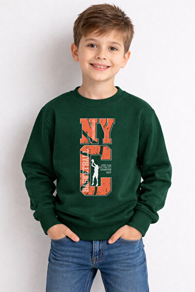 ADABEBEK Премиум NYC спортна блуза с принт за деца 26013