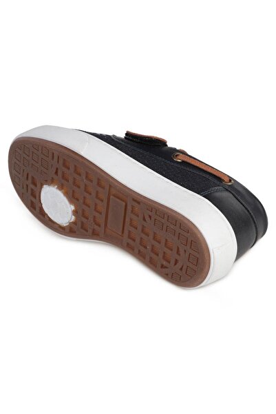 Civil Boys Pantofi casual din piele intoarsa cu o singura banda velcro, marim...