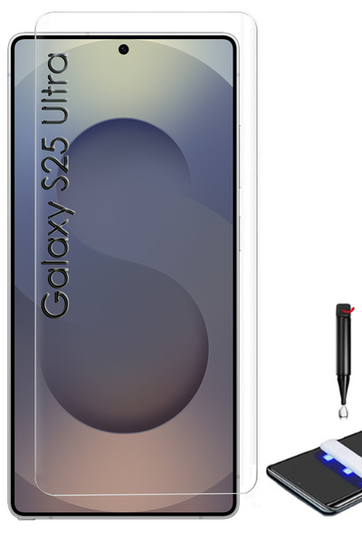 Generic Samsung Galaxy S25 Ultra - Adavnced Glue UV Curved Tempered Glass