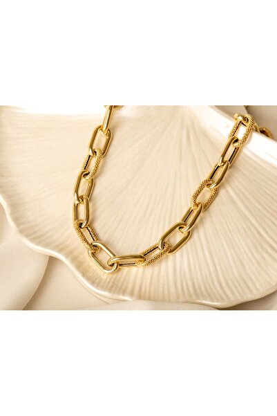 Safir Kuyumculuk Altın Bombe Ataç Zincir Kolye