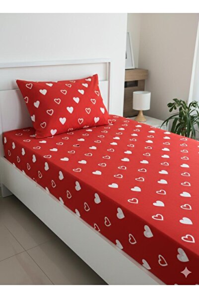 Design of colours Single Elastic Fitted Sheet and 1 Pillowcase