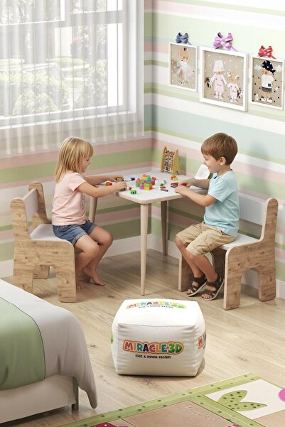 pazarauygun Çocuk Oyun Etkinlik Çalışma Masası Ve Sandalye, Aktivite Masası