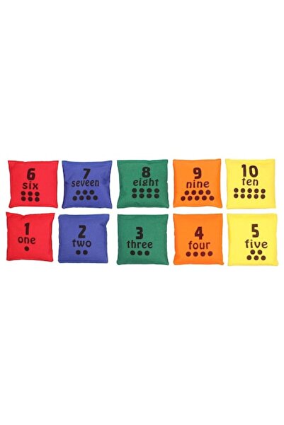 Merco Set de 10 saci de fasole educativi
