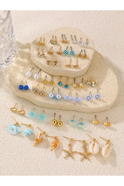 Take Two By Styli Set of 30 - Assorted Stud Earrings